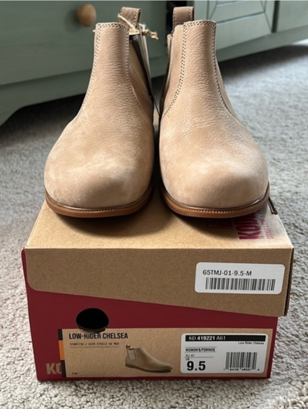 Kodiak Beige Chelsea Ankle Boots💗Kodiak Low-Rider Chelsea sz. 9.5 EU 41 NIB - Picture 2 of 9